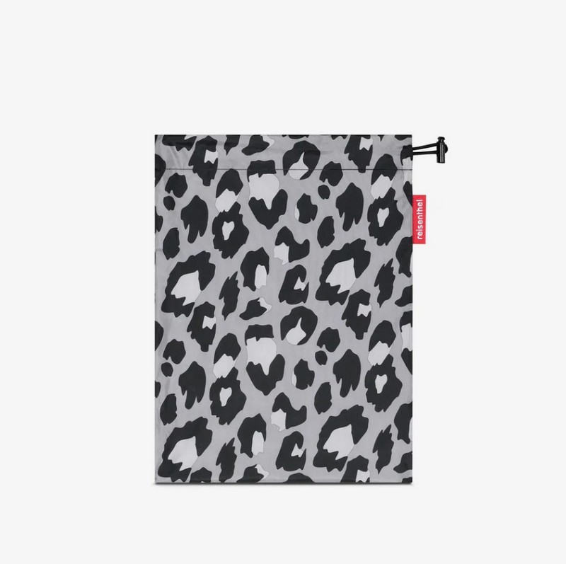 Impermeabile da viaggio pieghevole grigio leopardato, salvaspazio e utilissimo da riporre in valigia